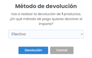 Devolución de ventas