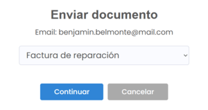 Envío de documentos